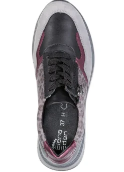 Clearance ELENA EDEN , trendige Damen-Sneaker, Weite H, mit herausnehmbarem Fußbett GRAU-BUNT