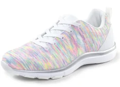 Best ELENA EDEN , trendige Damen-Sneaker, mit herausnehmbarem Fußbett WEISS-BUNT