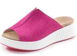 Clearance ELENA EDEN , trendige Damen-Pantoletten, Weite H, mit herausnehmbarem Fußbett PINK