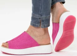 Clearance ELENA EDEN , trendige Damen-Pantoletten, Weite H, mit herausnehmbarem Fußbett PINK