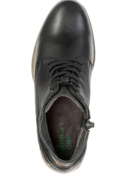 Clearance ELENA EDEN , trendige Damen-Stiefeletten, Weite G, mit herausnehmbarem Fußbett SCHWARZ-BRAUN