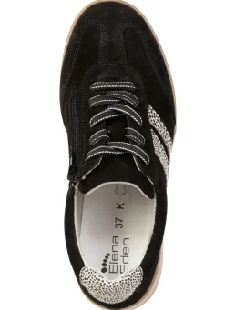 Discount ELENA EDEN , trendige Damen-Sneaker, Weite K, mit herausnehmbarem Fußbett SCHWARZ-BEIGE