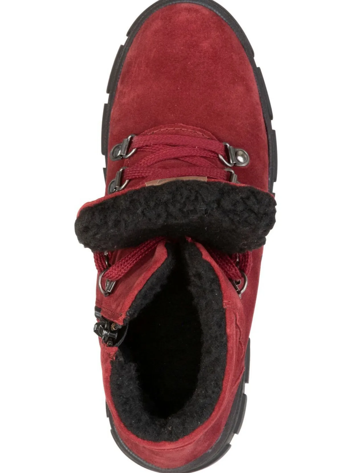 Sale ELENA EDEN , warme Damen-Boots, Winterschuhe, Weite H, mit herausnehmbarem Fußbett RUBINROT