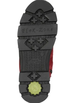 Sale ELENA EDEN , warme Damen-Boots, Winterschuhe, Weite H, mit herausnehmbarem Fußbett RUBINROT