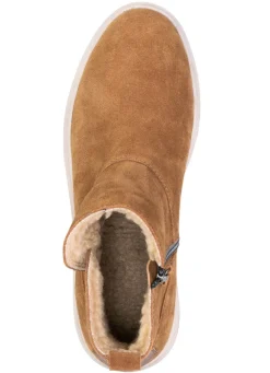 New ELENA EDEN , warme Damen-Stiefeletten, Winterschuhe, Weite H, mit herausnehmbarem Fußbett BRAUN