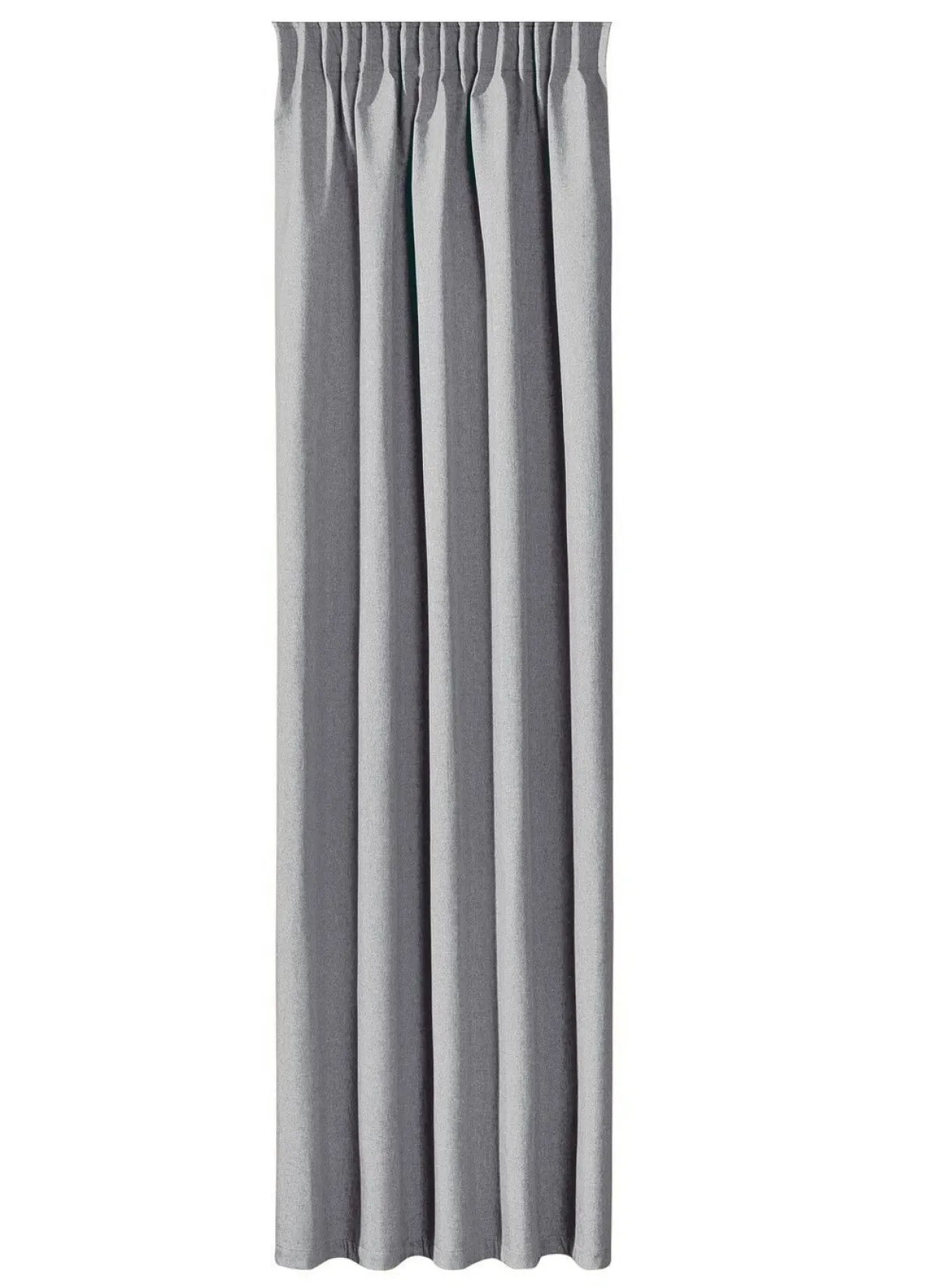 BADER Energiespar-Verdunkelungsschals in Leinenoptik SILBER
