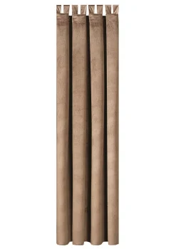Hot BADER Energiespar-Verdunkelungsschals in Samtoptik TAUPE