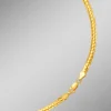 Discount BADER Enge und flache Panzerkette oder -armband aus Gold