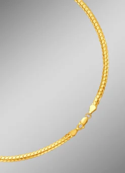 Discount BADER Enge und flache Panzerkette oder -armband aus Gold