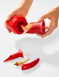 Discount BADER Entkerner-Set, 3-teilig ROT-GRÜN