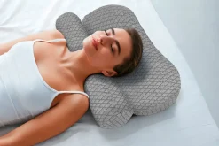 New BADER Ergonomisch geformtes Nackenstützkissen grau