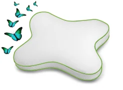 Best BADER Ergonomisch geformtes Schmetterlingskissen WEISS