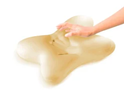 Best BADER Ergonomisch geformtes Schmetterlingskissen WEISS