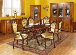 Best BADER Esszimmer-Möbel mit Wurzelholzfurnier KIRSCHBAUM