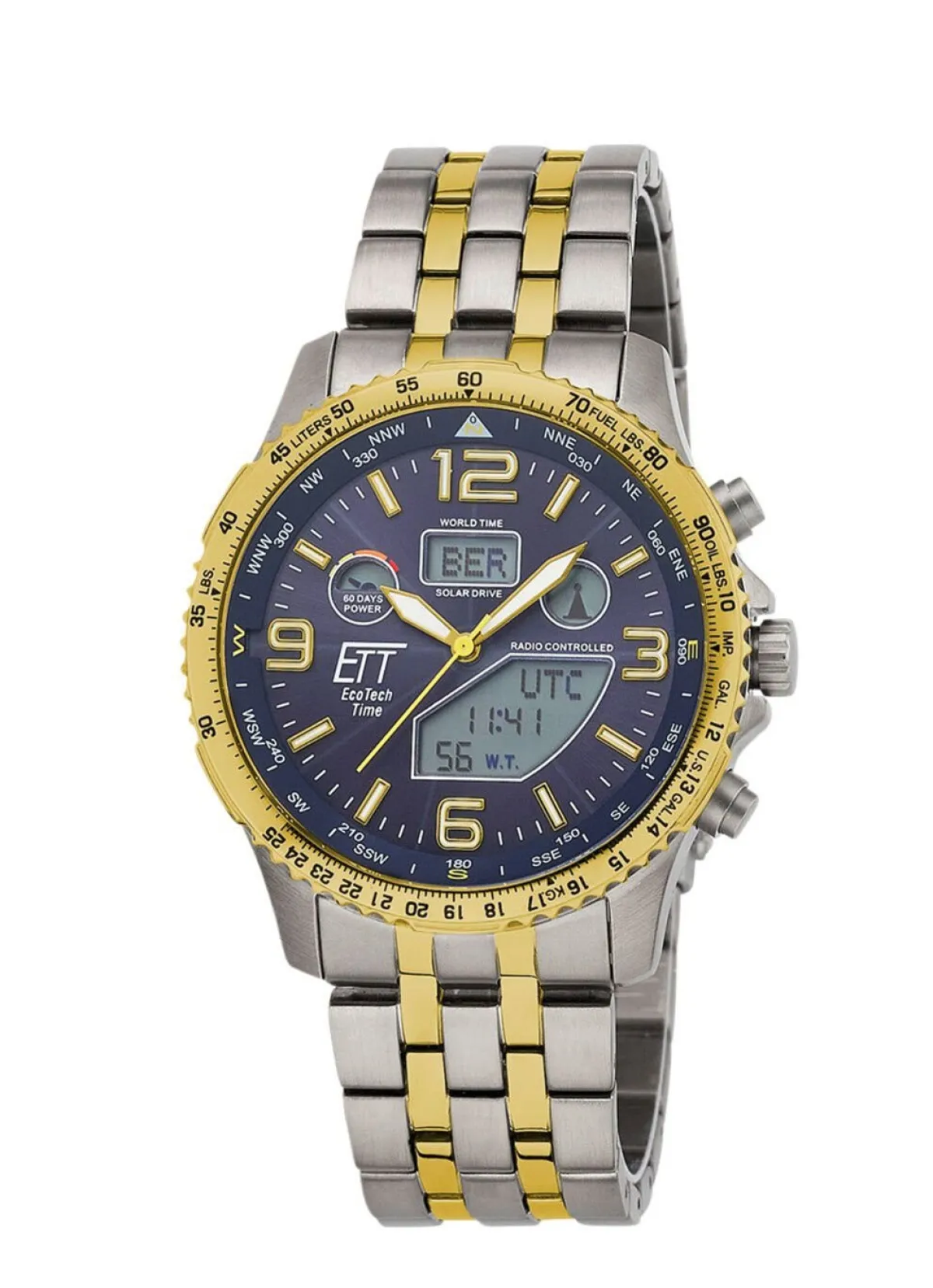 Best ETT EGS-11576-31M Professional Funk-Solar-Herrenuhr