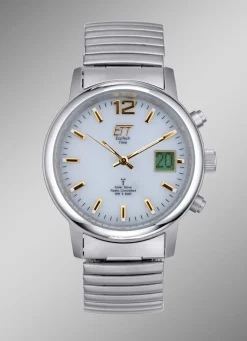 ETT -Funk-Solar-Herrenuhr im Titanlook