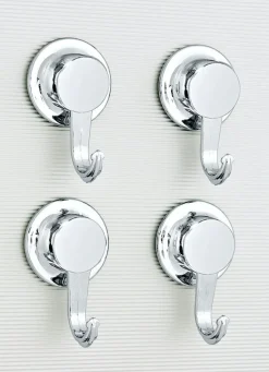 Clearance BADER "EVERLOC" Vacuum-System Haken, 4er-Set CHROM