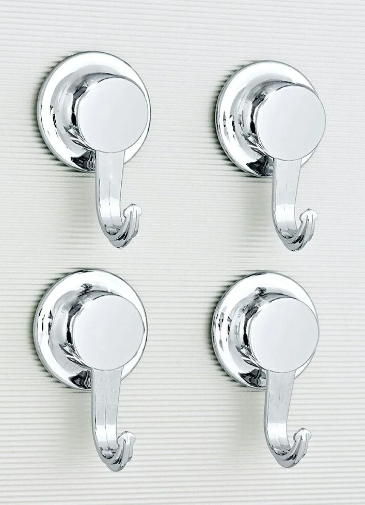 Clearance BADER "EVERLOC" Vacuum-System Haken, 4er-Set CHROM