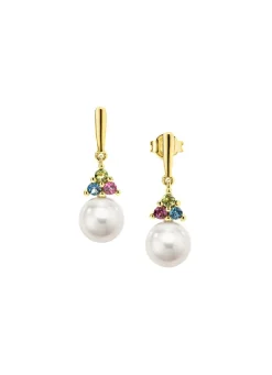 Outlet BADER Exquisite Eleganz Ohrstecker mit Süßwasser-Zuchtperlen und Edelsteinen
