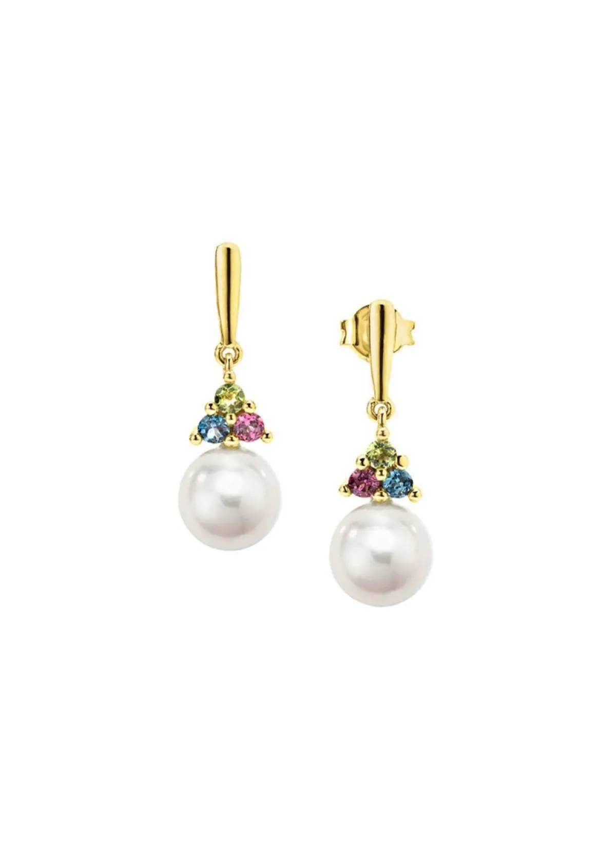 Outlet BADER Exquisite Eleganz Ohrstecker mit Süßwasser-Zuchtperlen und Edelsteinen