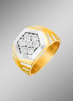 Outlet BADER Exquisiter Herrenring in Bicolor