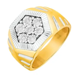 Outlet BADER Exquisiter Herrenring in Bicolor