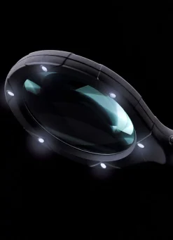 Hot BADER Extra große Lupe mit LED-Licht SCHWARZ