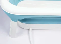 Sale BADER Faltbare Badewanne BLAU-WEISS