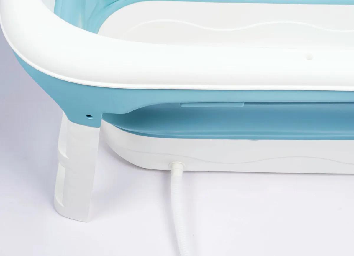 Sale BADER Faltbare Badewanne BLAU-WEISS