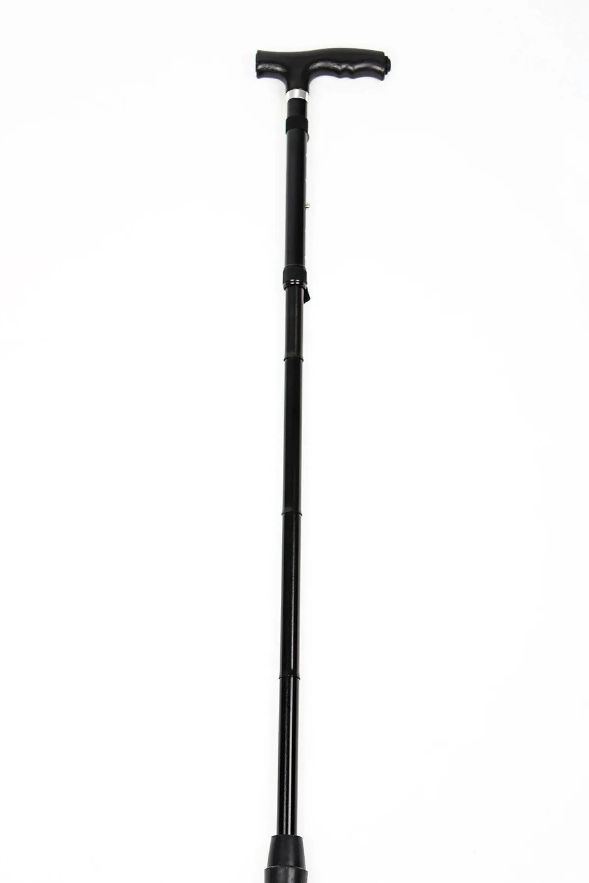 New BADER Faltbarer Gehstock mit LED-Licht SCHWARZ