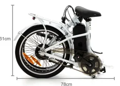Online BADER Falt-E-Bike von Verocraft mit Stahl-Faltrahmen WEISS