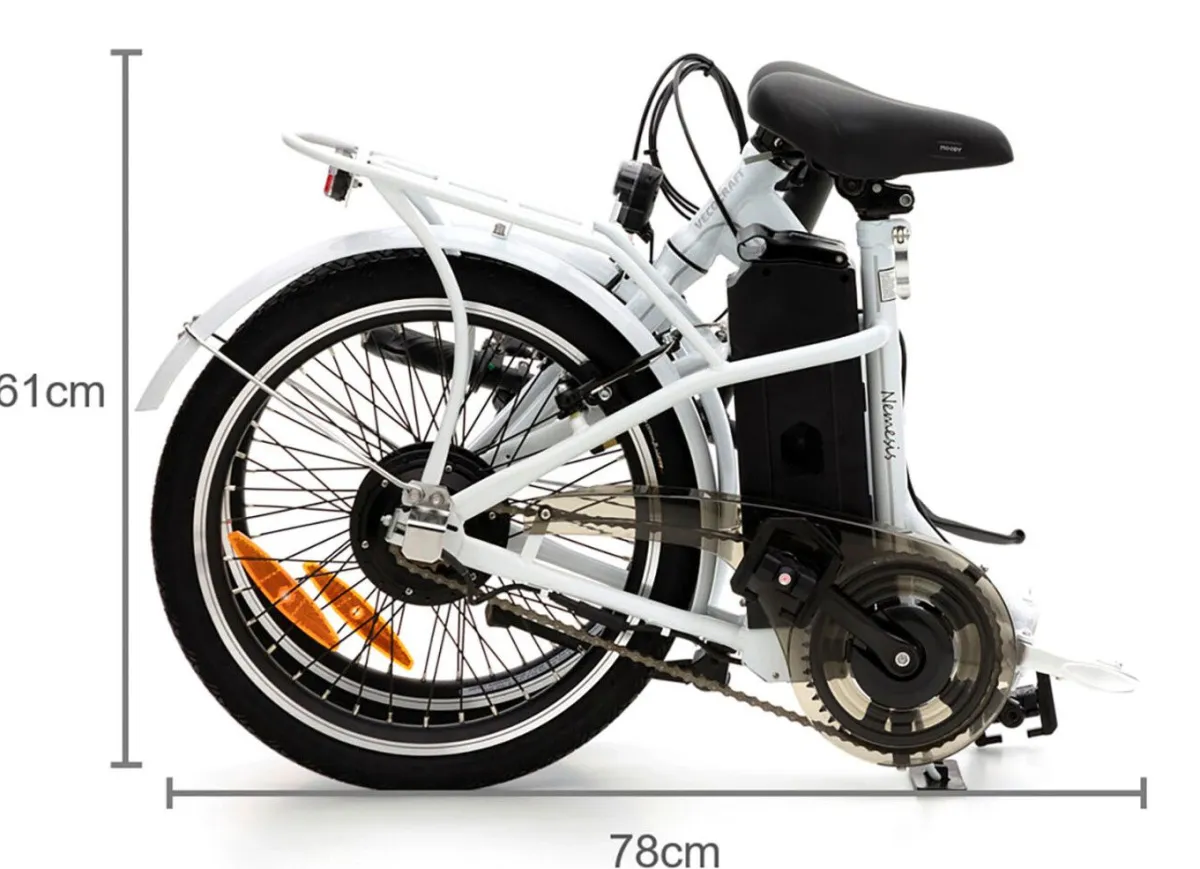 Online BADER Falt-E-Bike von Verocraft mit Stahl-Faltrahmen WEISS