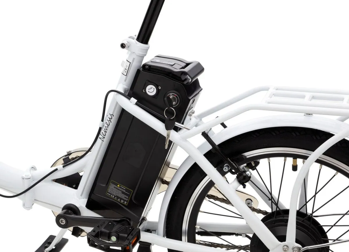 Online BADER Falt-E-Bike von Verocraft mit Stahl-Faltrahmen WEISS