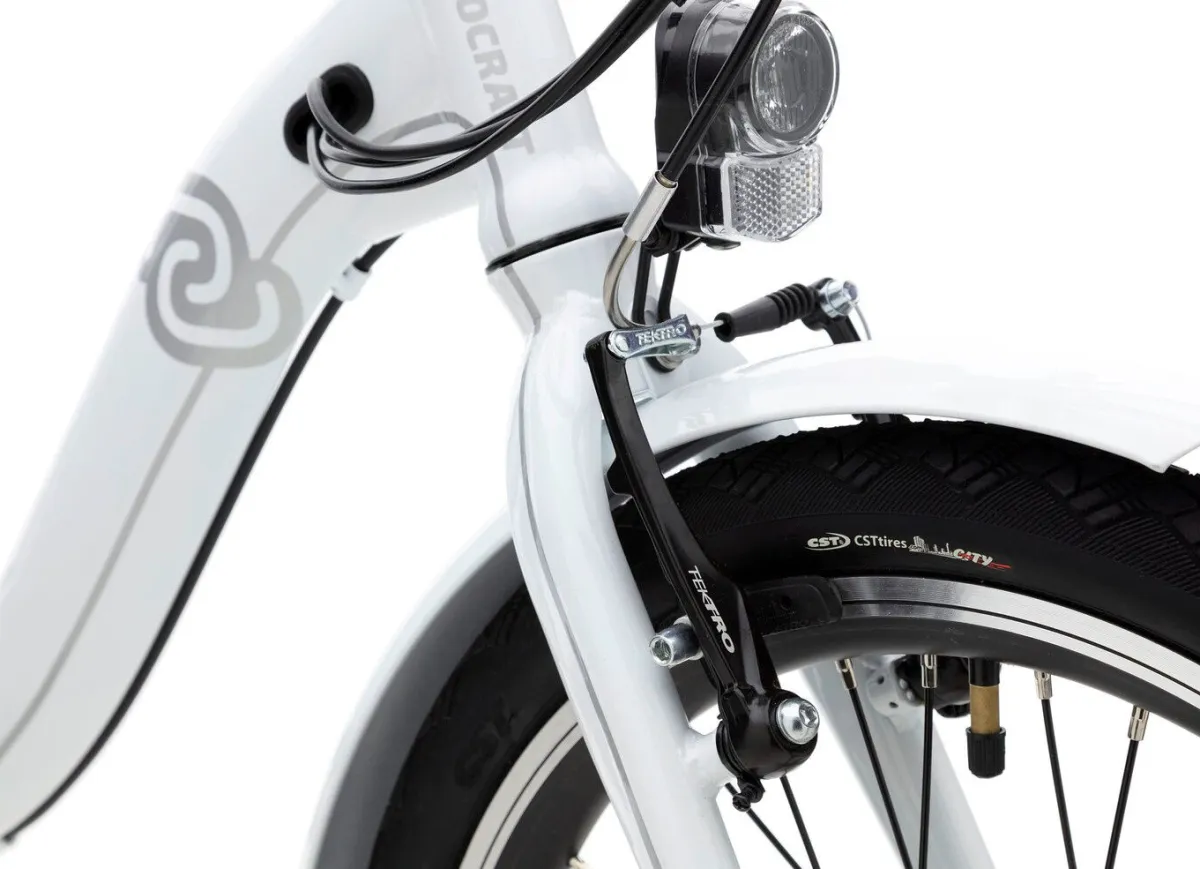 Online BADER Falt-E-Bike von Verocraft mit Stahl-Faltrahmen WEISS