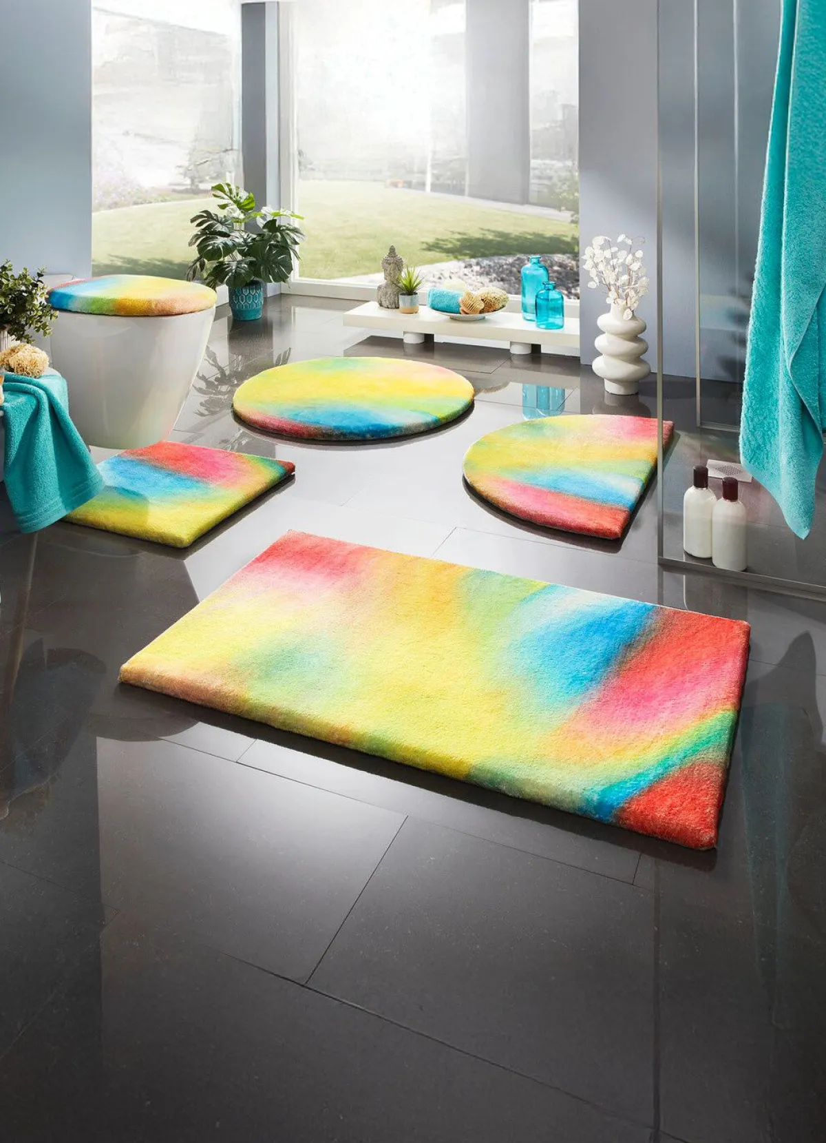 New BADER Fantastische Badgarnitur in prächtigen Farben BUNT