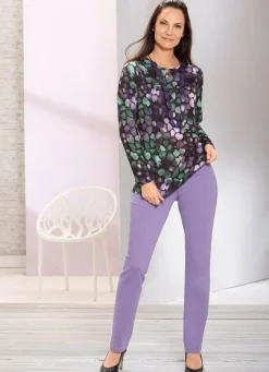 Discount BADER Fantastisches Shirt mit Rundhalsausschnitt SCHWARZ-GRÜN