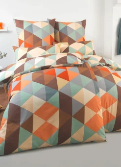 Hot BADER Farbenfrohe Bettwäsche-Garnitur aus Polycotton MULTICOLOR