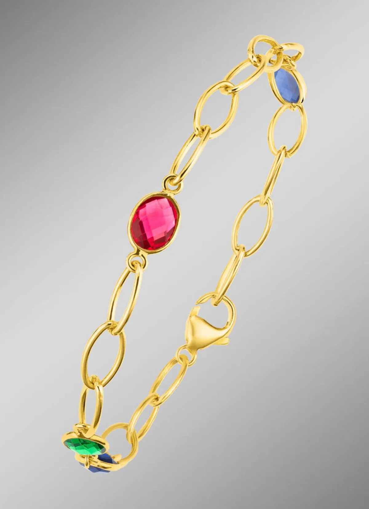 Online BADER Farbenfrohe Eleganz: Armband mit Quarzen in verschiedenen Farben
