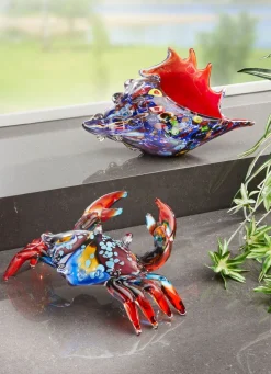 Sale BADER Farbenfrohe Glasfiguren BLAU-ROT