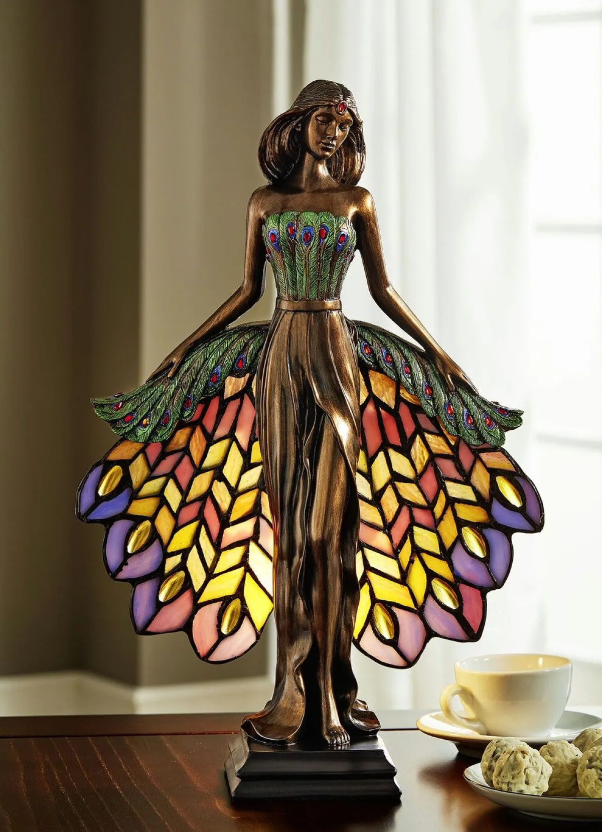 Best BADER Faszinierend schöne Tiffany-Leuchte BUNT