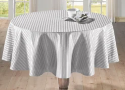 Clearance BADER Feine Tisch- und Raumdekoration mit glänzendem Streifendessin CREME