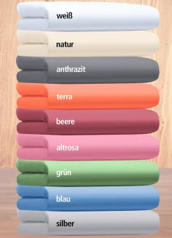 BADER Fein-Single-Jersey Spannbetttücher GRÜN