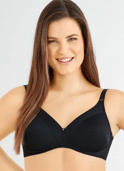 Discount BADER Felina BH mit Strukturmuster SCHWARZ