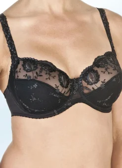 Hot BADER Felina Conturelle-Bügel-BH mit Stickereispitze SCHWARZ