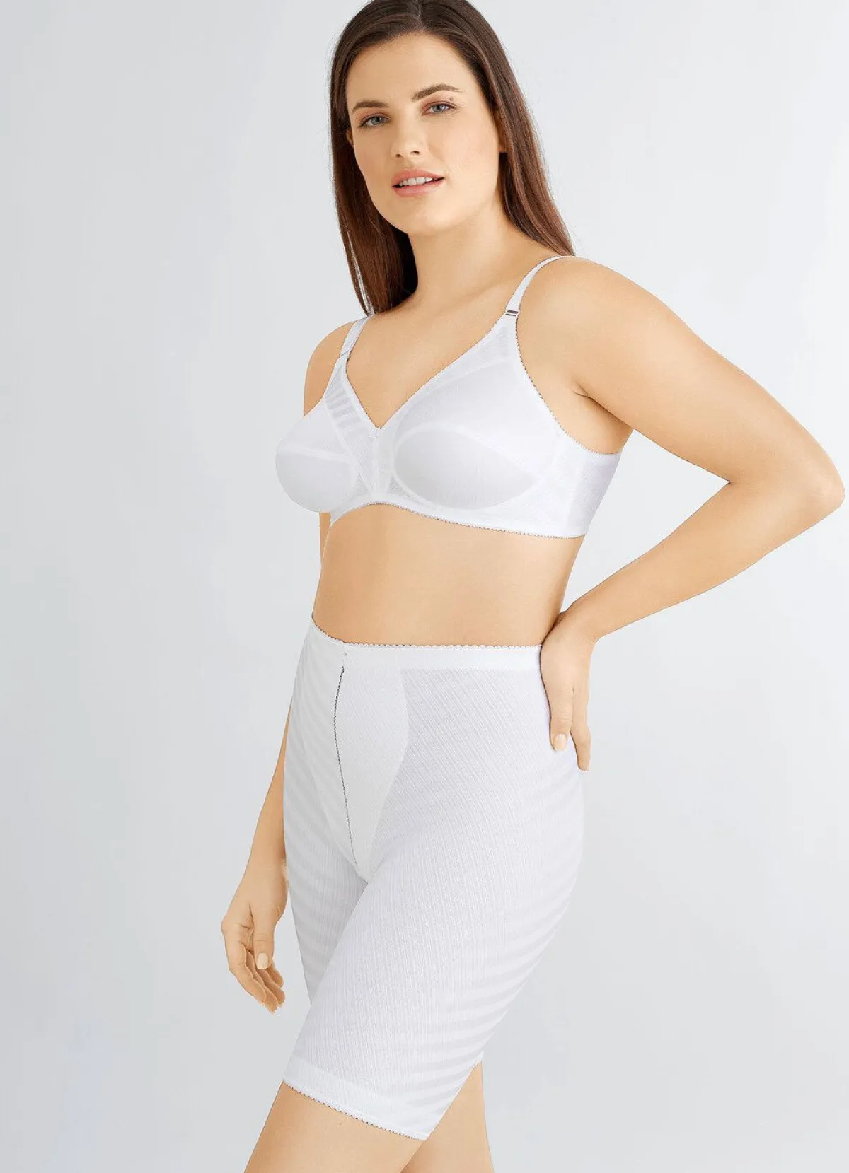 FELINA Miederhose mit langem Bein WEISS