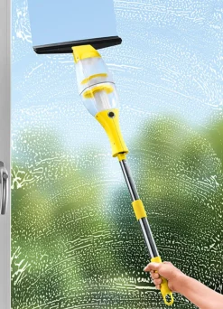 Outlet BADER Fensterreiniger-Set mit automatischer Saugfunktion GELB