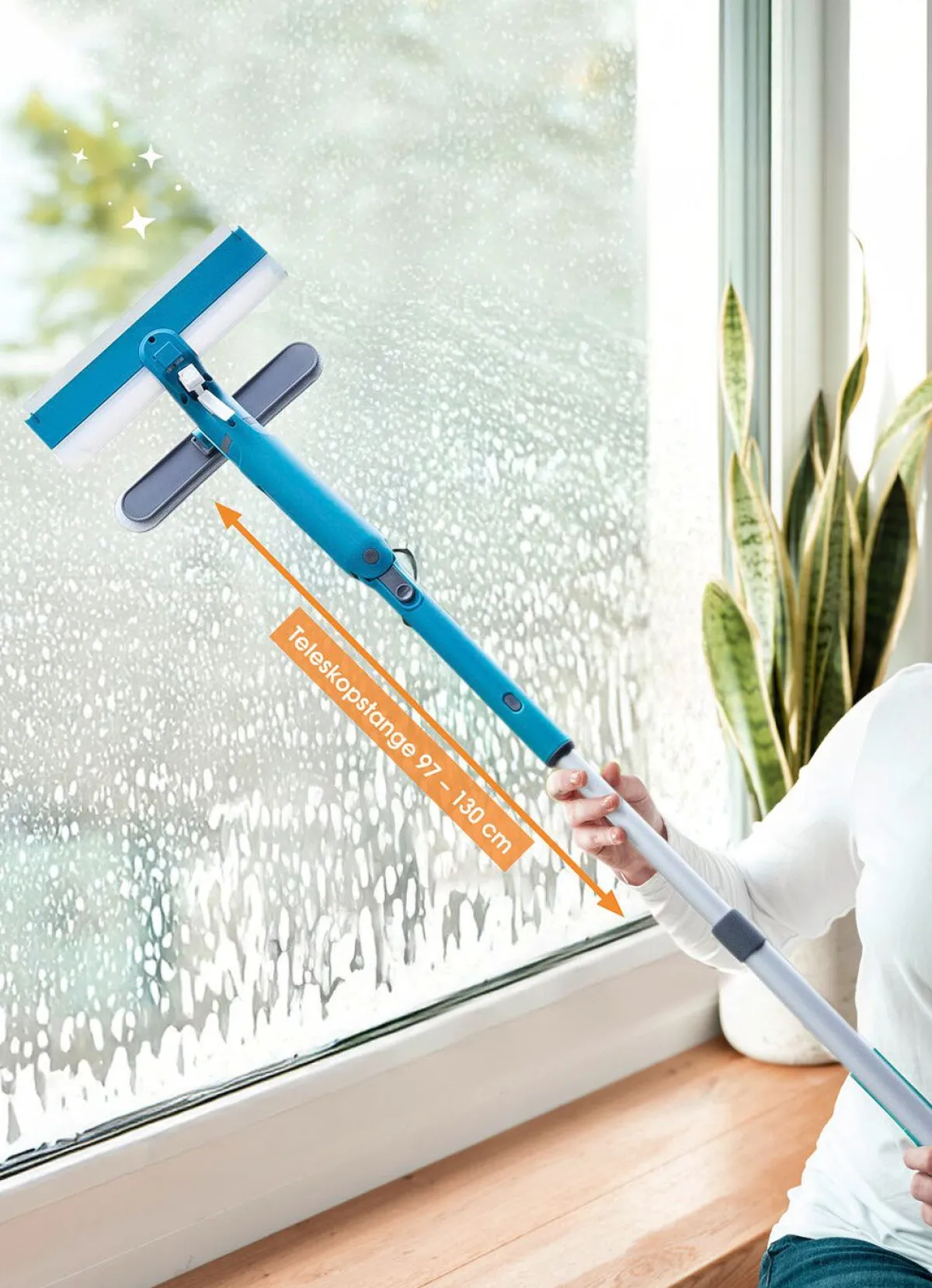 New LIVINGTON Fensterreinigungssystem von WEISS-BLAU