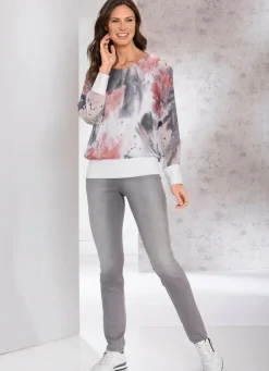 Hot BADER Figurformende Jeans GRAU