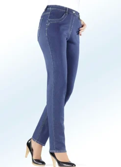New BADER Figurformende Power-Stretch-Jeans JEANSBLAU