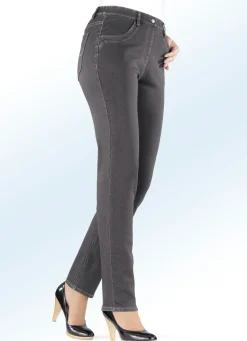 Best BADER Figurformende Power-Stretch-Jeans GRAU